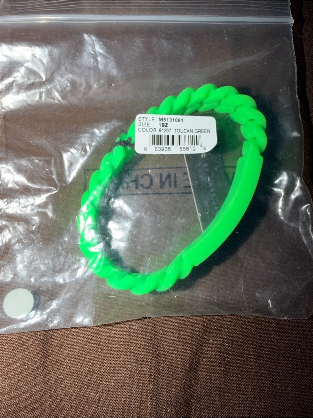 Marc Jacobs Green Braided Women's Bracelet
